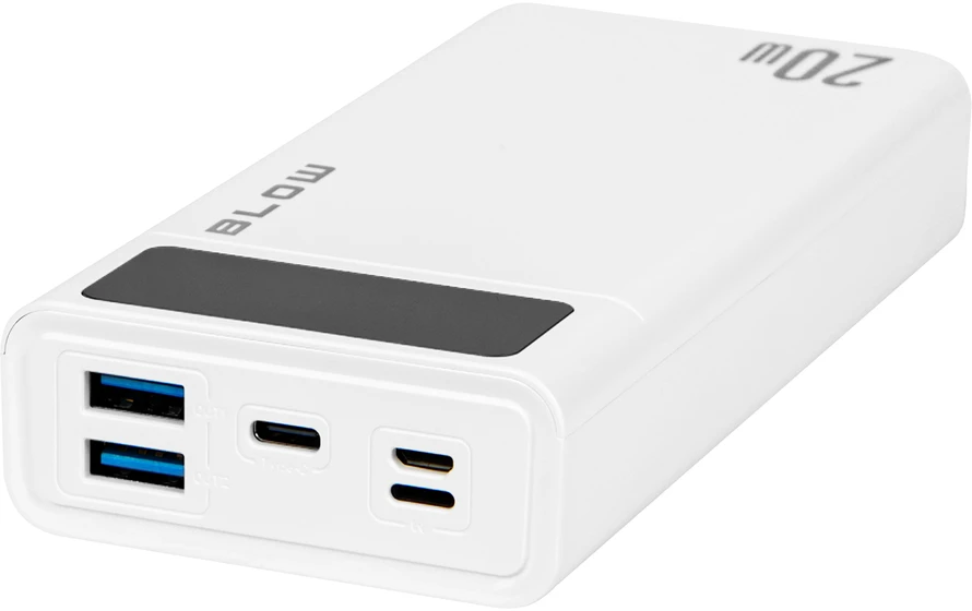 81-148# Blow Išorinė baterija 20000mAh QC+PD PB20E balta