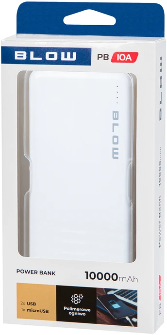 Blow Išorinė baterija 10000mAh PB10A balta