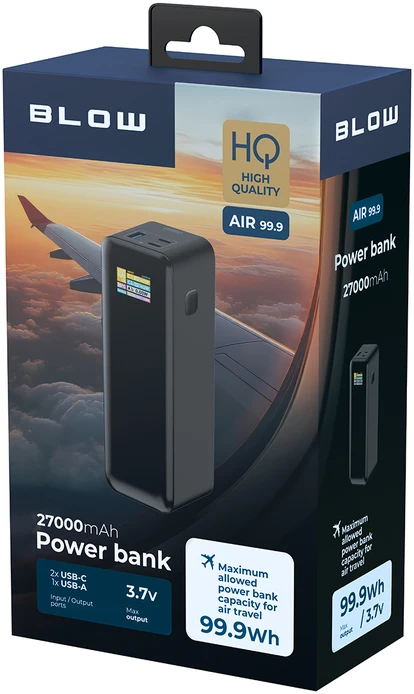 Blow Išorinė baterija 30000mAh PD PB30B juoda