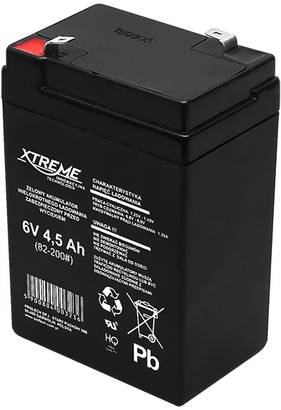 82-200# Švino akumuliatorius 6V 4.5Ah XTREME