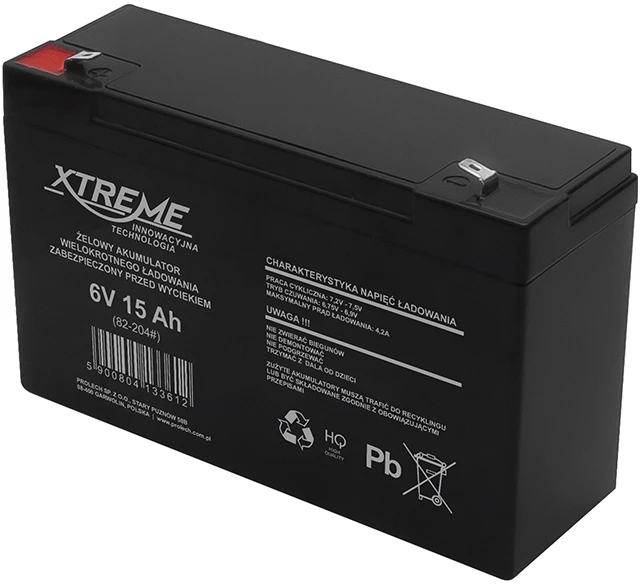 Blow 6V 15Ah XTREME gelio baterija