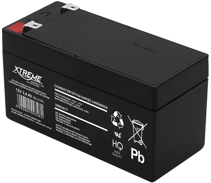 Švino akumuliatorius 12V 3.4Ah XTREME