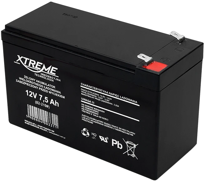 BLOW 82-219 XTREME Įkraunama baterija 12V 7,5Ah