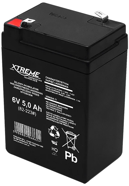 82-223# Švino akumuliatorius XTREME 6V 5Ah