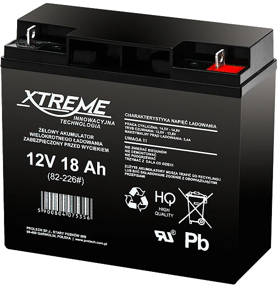 BLOW 82-226 XTREME Įkraunama baterija 12V 18Ah