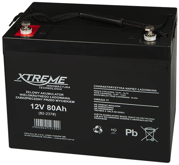 82-237# Švino akumuliatorius XTREME 12V 80Ah