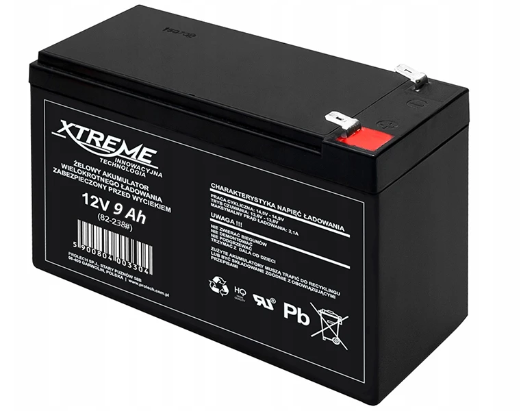 Blow Pūt Gelio baterija 12V 9Ah XTREME