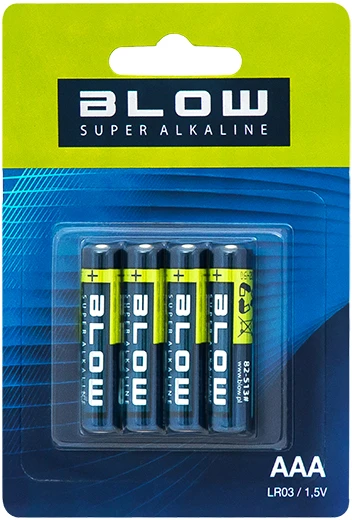 Blow AAA šarminės baterijos pakuotėje
