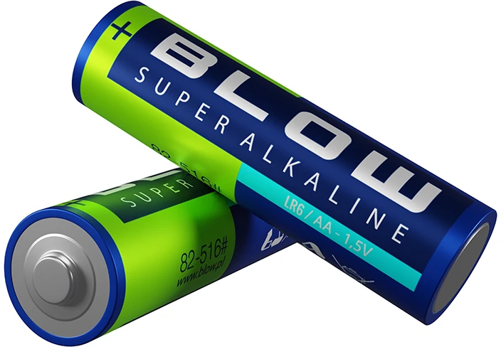 Blow 82-516# Super šarminės AA LR6 baterijos, lizdinė pakuotė