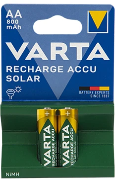 Varta AA HR6 Pakraunamos Baterijos Solar 800mAh 2vnt