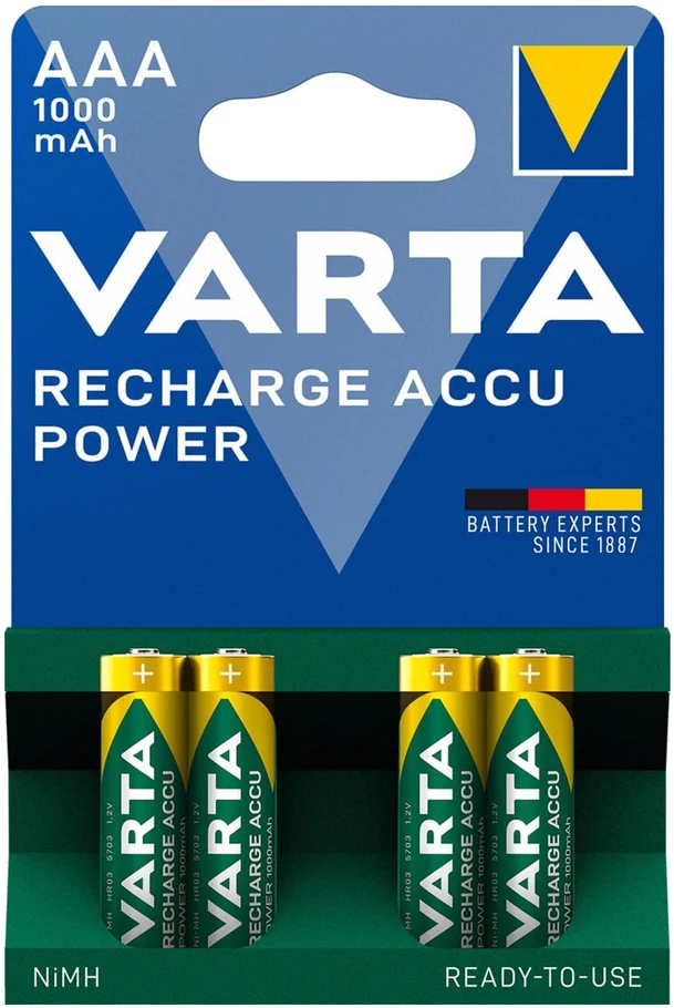 82-609# Baterija R3 Ni-MH AAA 1000mah Varta
