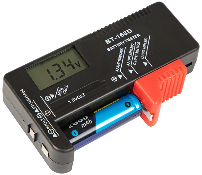82-626# Oem AA, AAA, C, D, 9V baterijų testeris - AG372A