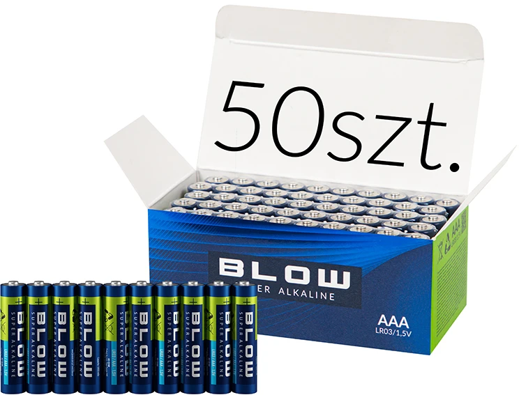 BLOW AAA baterijų rinkinys dėžutėje, 50 vnt.