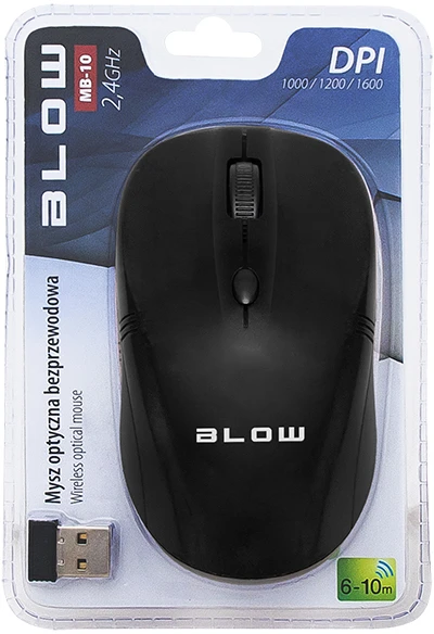 BLOW 84-002 Optinė Belaidė pelė MBP-10 USB juodas