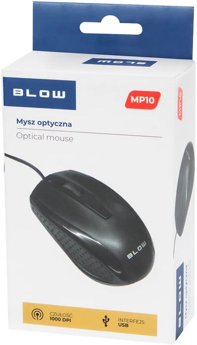 84-064# Blow MP-10 USB optinė pelė, juoda