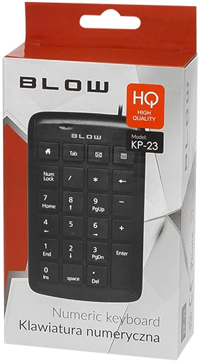 Blow Oem Skaičių klaviatūra KP-23 USB juoda