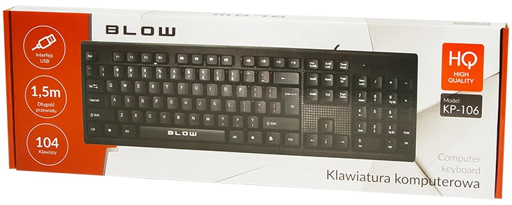 Klaviatūra BLOW KP-106 USB juoda