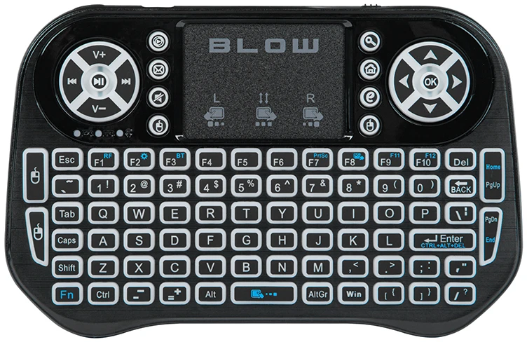 Blow Belaidė 2.4 GHz klaviatūra + Bluetooth miniKS-6 + jutiklinė plokštė