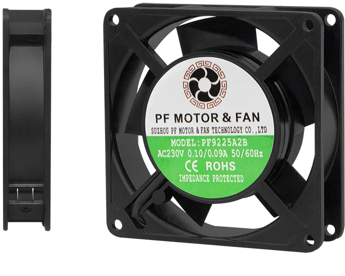 Blow 92x92x25 mm ventiliatorius su PF Motor lipduku
