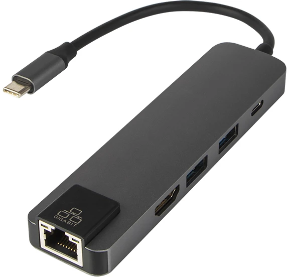 Blow USB-C adapteris su RJ45 ir HDMI jungtimis