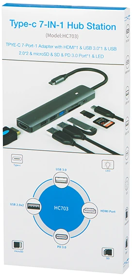 Blow USB skirstytuvas WT.A-7in1 HUB-05