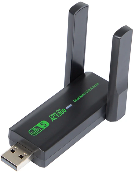 WiFi tinklo plokštė su dviguba antena