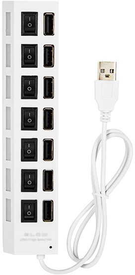 Blow USB skirstytuvas WT.A-7xGN.A HUB-06 baltas