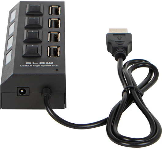 Blow USB skirstytuvas WT.A-4xGN.A HUB-07 juodas