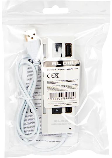 Blow USB skirstytuvas WT.A-4xGN.A HUB-07 baltas