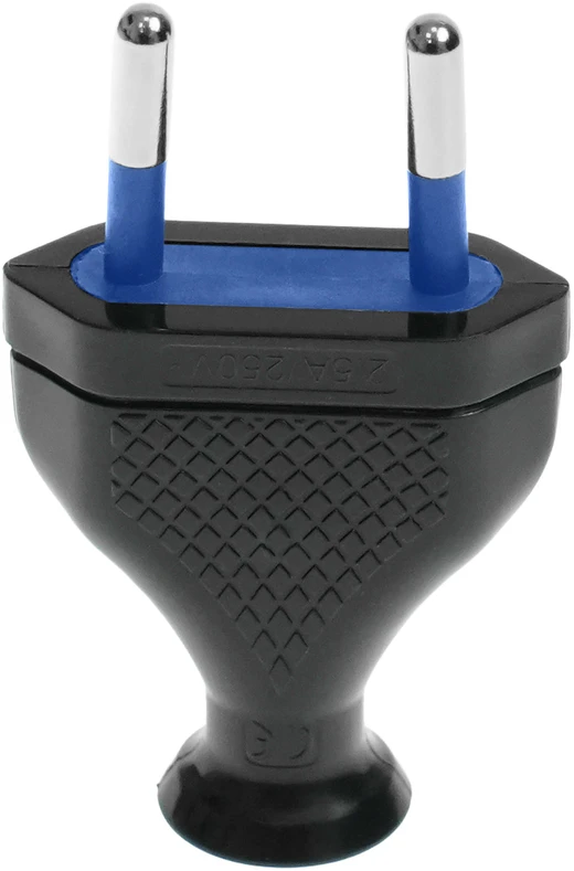 Blow WT-1 plokščias kištukas 2.5A juodas