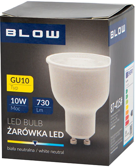 Blow 87-415# LED lemputė GU10 10W 230V be neutralės