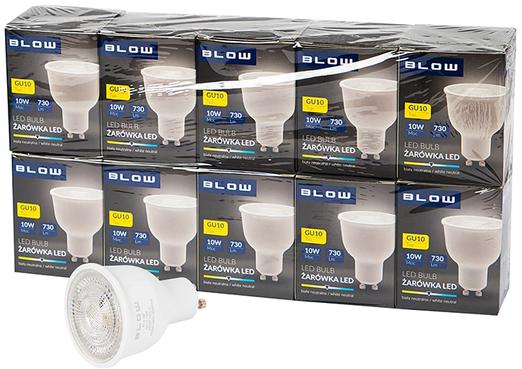 Blow GU10 LED lemputė 10W 230V neutrali 10vnt