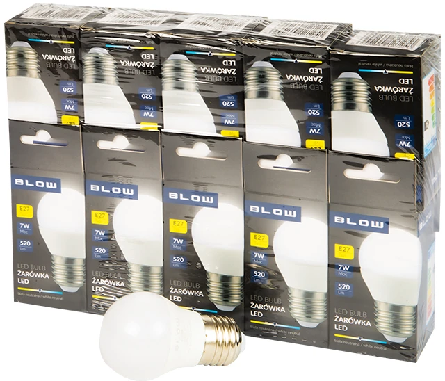 Blow LED lemputė E27 G45 ECO 7W 10vnt