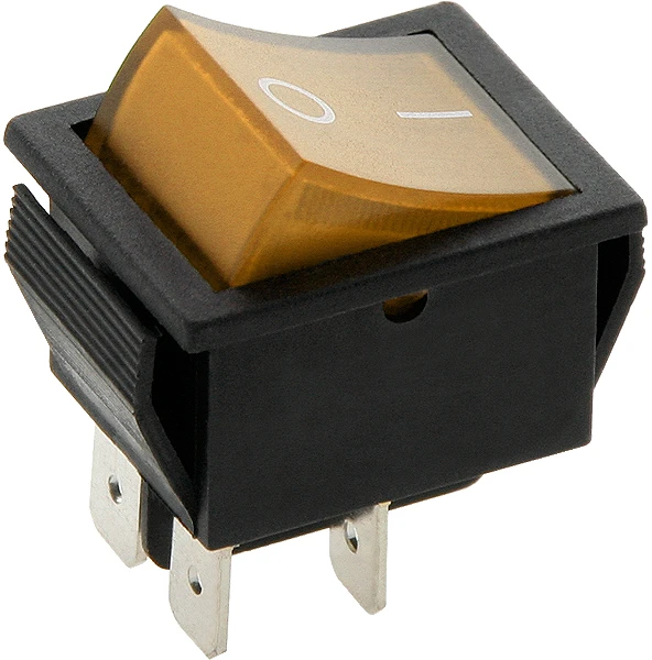 8851# Jungiklis mk621 geltonas 12v šviečiantis