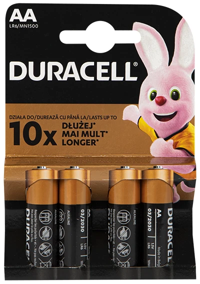 DURACELL LR6 (AA) 4 pak. Elementai