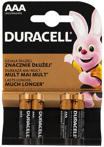 Baterija Šarminė R3 (AAA) 1.5V DURACELL Power (4vnt Blisteryje)