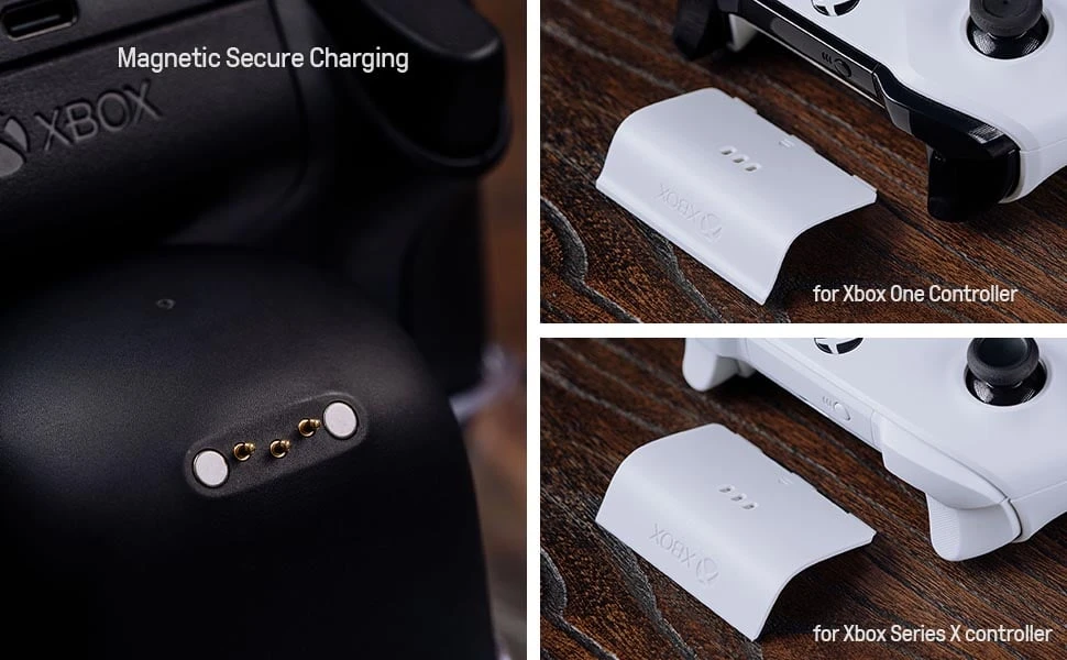 8BitDo dviguba įkrovimo stotelė XBOX valdikliams | Series X|S|One | Juoda
