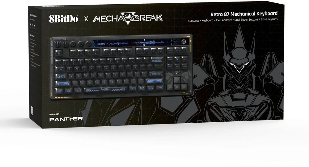 8Bitdo - Mechaninė klaviatūra Mecha Break Ed. - Juoda - 87 klavišai