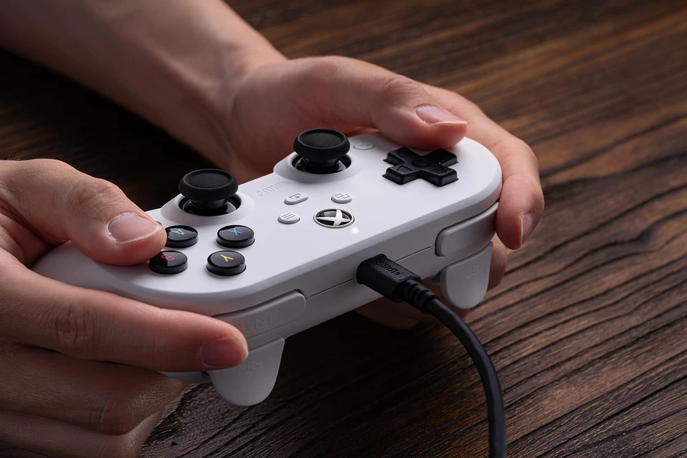 8BitDo PRO 2 valdiklis valdiklis Hall Effect | Baltas | XBOX, PC