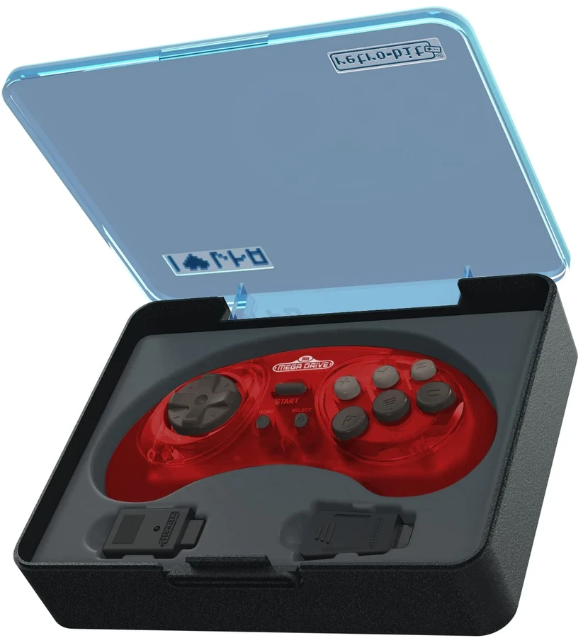 8Bitdo „Retro-Bit“ – „SEGA MD 2.4G Crimson Raudona“