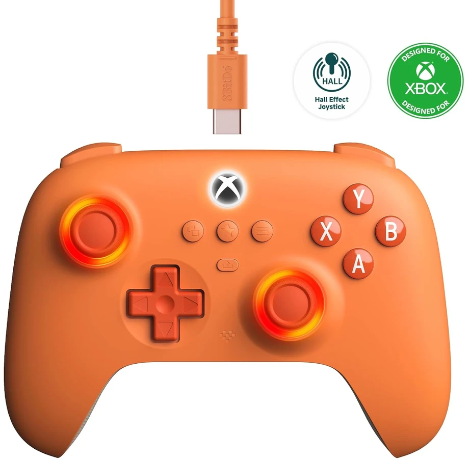 8BitDo Ultimate C“ laidinis ‚XBOX‘ valdiklis | oranžinė