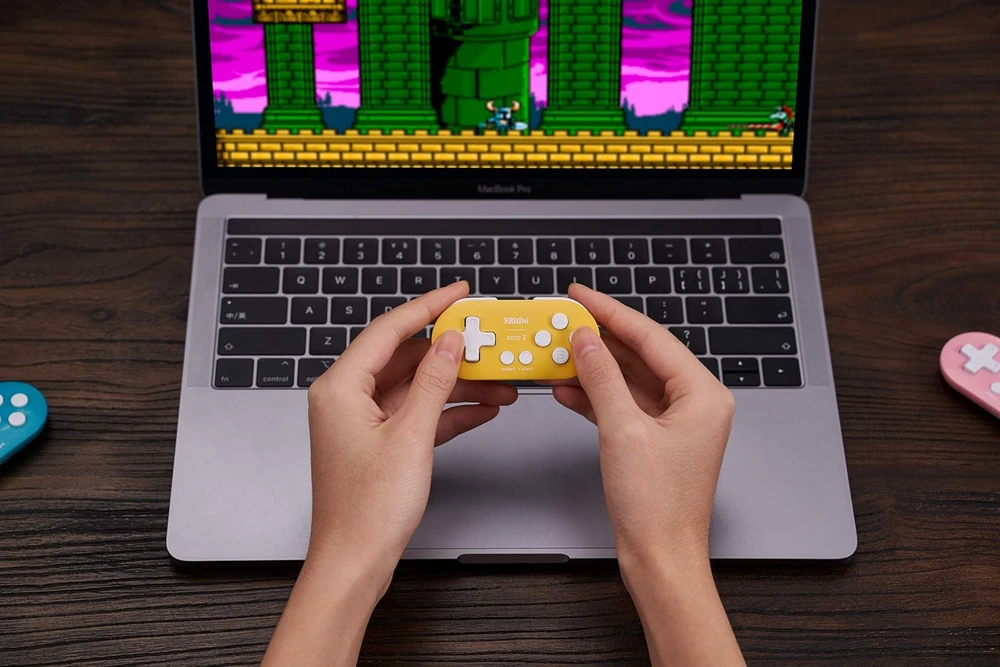 8BitDo Zero 2 Geltonas