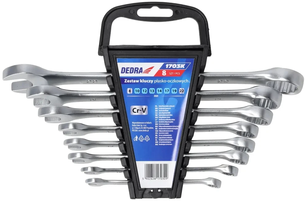 Dedra Raktai ploktikilpiniai 822mm 8vnt CrV