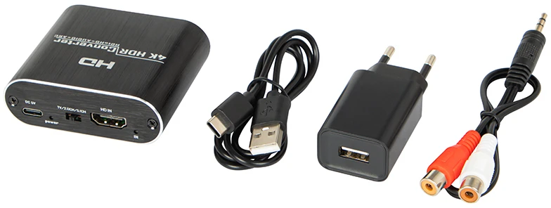 Blow TOSLINK HDMI į HDMI+garso ištraukimo keitiklis su maitinimo šaltiniu
