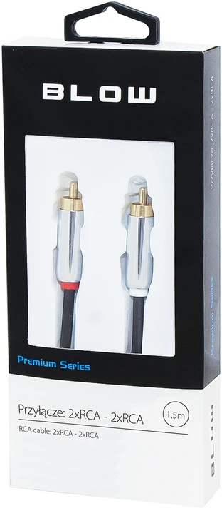 Blow RCA laidas su metalinėmis jungtimis