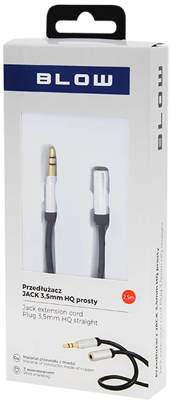 Blow Prailginimo laidas JACK 3.5 mm 2.5 m tiesiai HQ