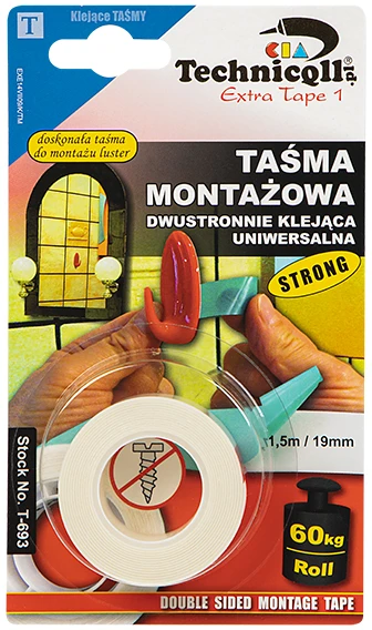 Blow Dvipusė montavimo juosta 1.5m/19mm