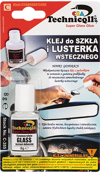 Blow Klijai stiklui ir galinio vaizdo veidrodžiui 8g