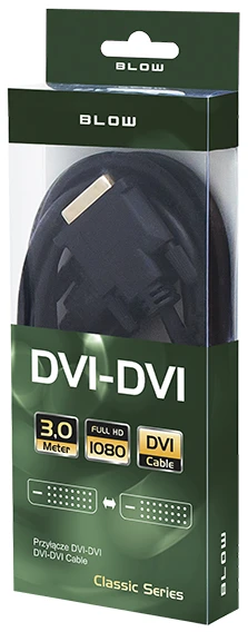 DVI-DVI kabelis 3m pakuotėje