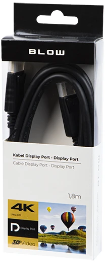 Blow Kabelis DisplayPort - DisplayPort 1,8m